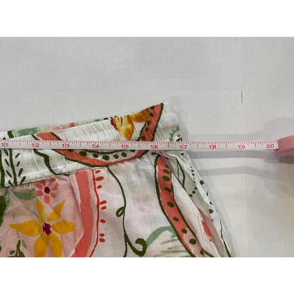 Primark Cotton Wide Leg Pull On Floral, Bird, Tropical Print Pants, XL - Picture 11 of 13